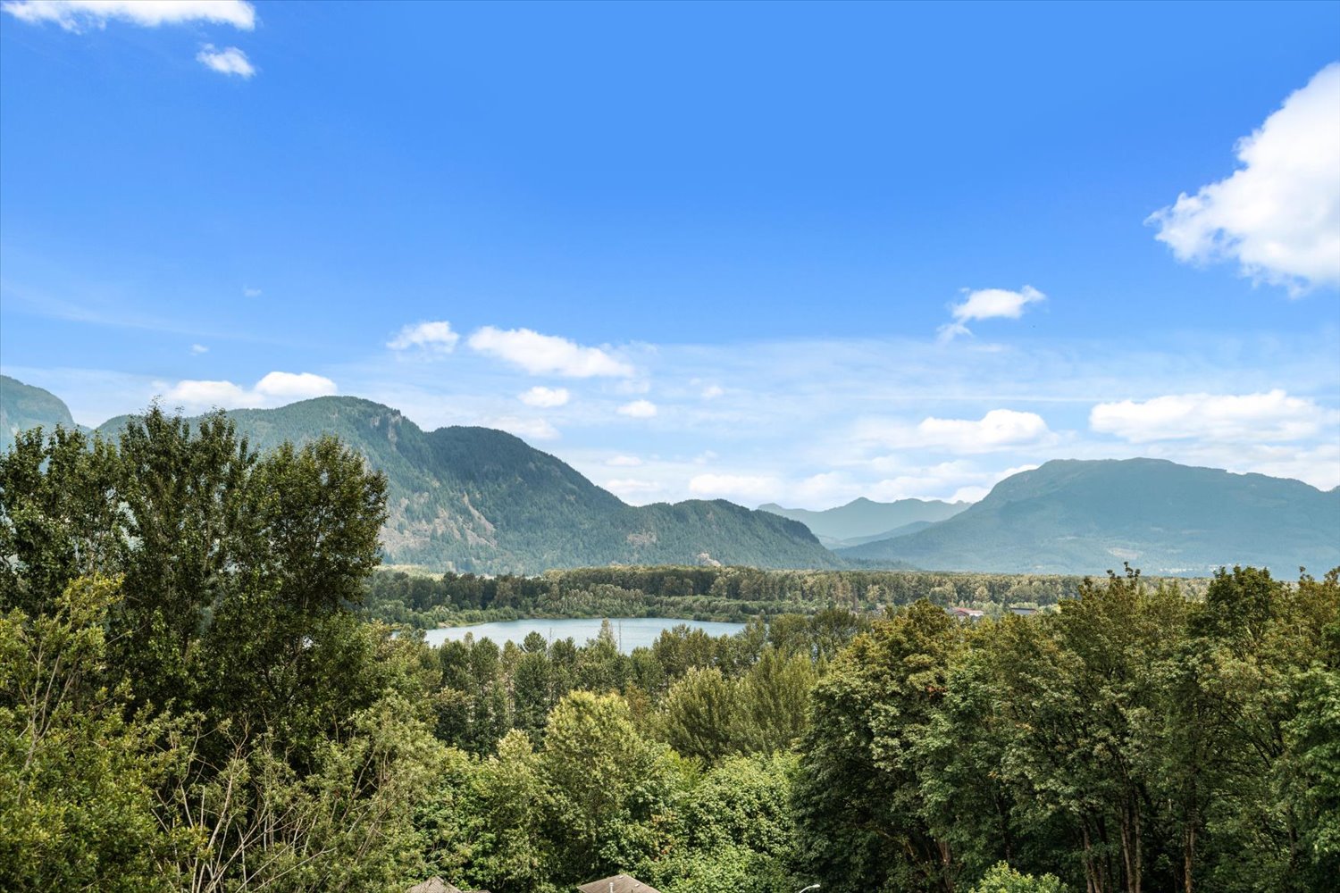 Mountain and river views